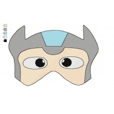 Mask Thor Embroidery Design